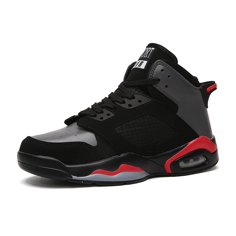 
Breathable High-top Basketball Shoes Boys Air Cushion Cushioning Running Shoes Men's Fashion Sneakers 