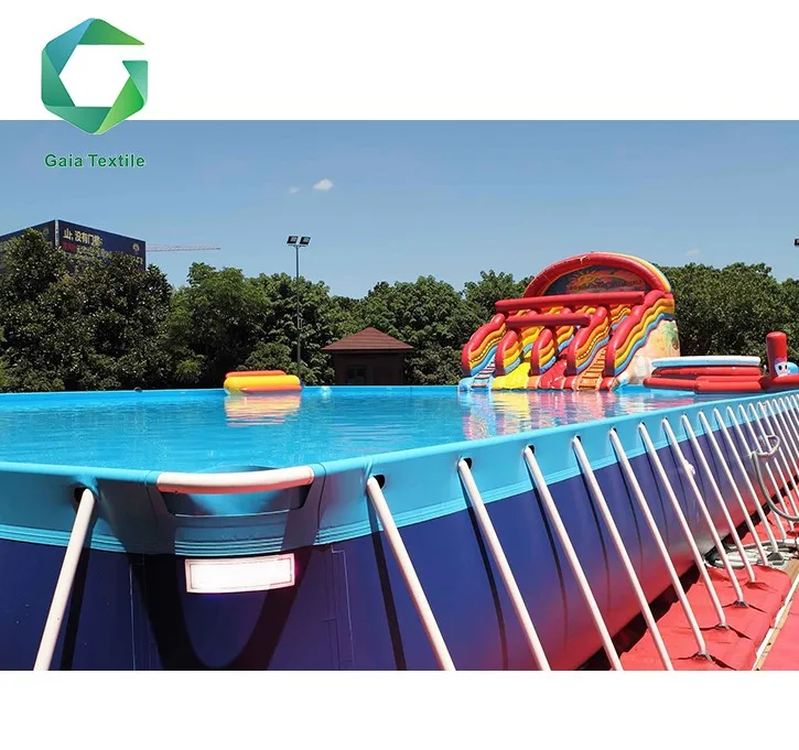Gaia wholesale retractable pvc coated   fabric waterproof tarpaulin for swimming pool and water play equipment