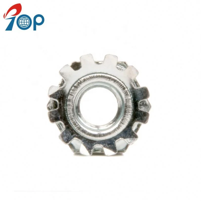 
TOP External Tooth Lock Washer SS304 Locknuts Keps Lock Nut 