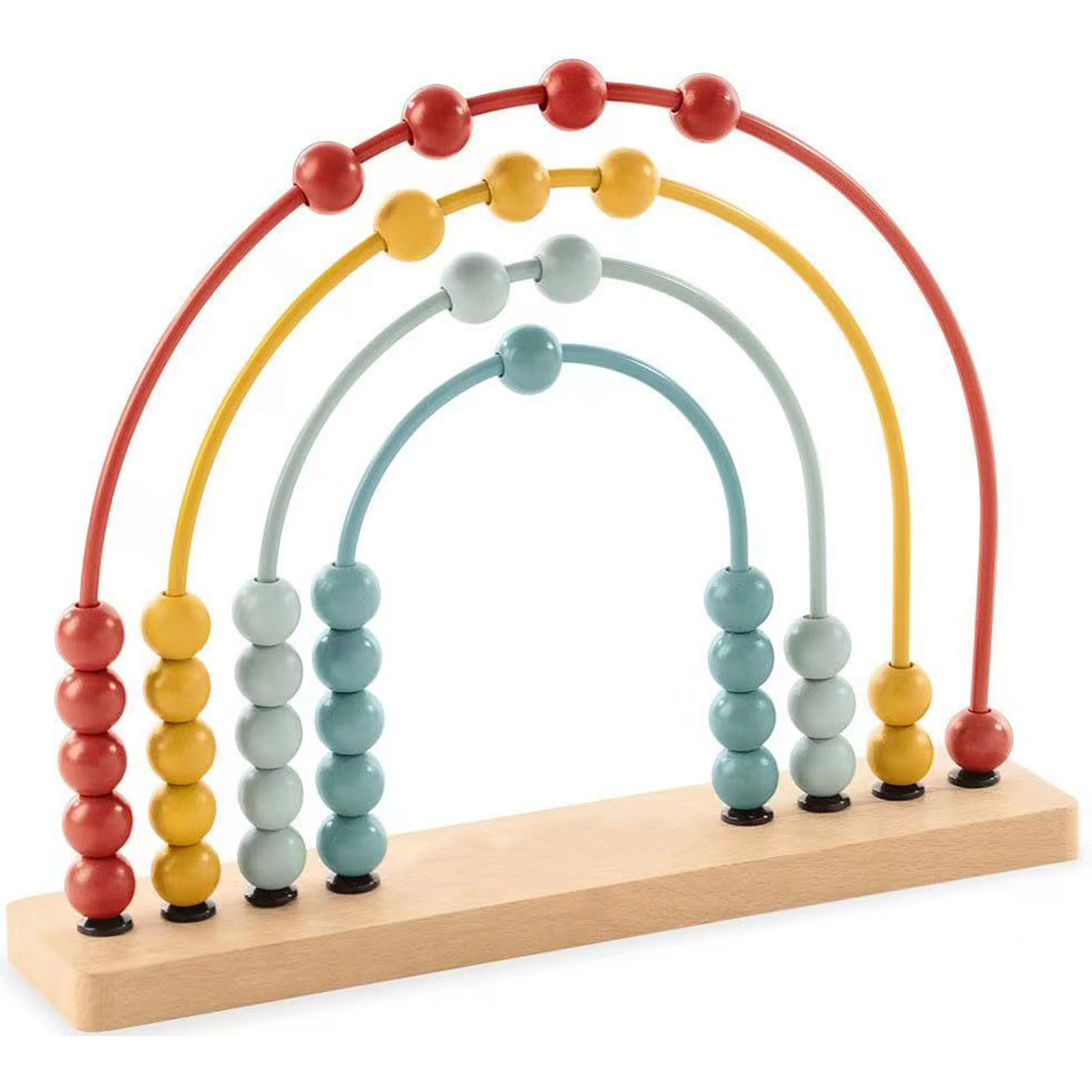 Wooden Abacus for Kids Math Counting Toy Made of Wooden Beads and Rack Children Wood Number Counters for Teaching Addition