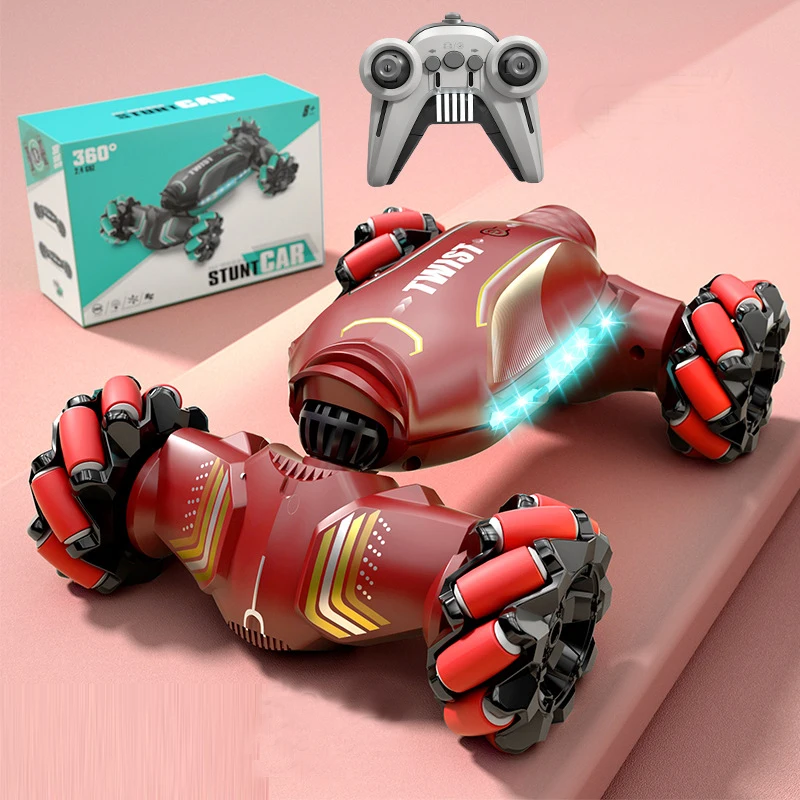 Cross border Kids climbing Double Sided Remote control stunt RC car Hand Watch Gesture Sensing Twist car Toy