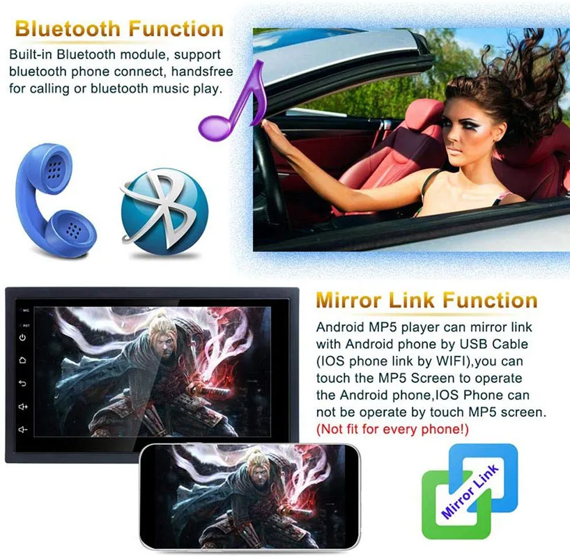 
android reverse camera rear view with video radio mirrorring BT navigation Car player For Volkswagen VW santana 