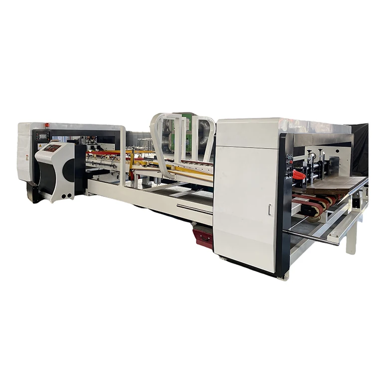 Automatic Corrugated Cardboard Box Gluing and Stitching Machine