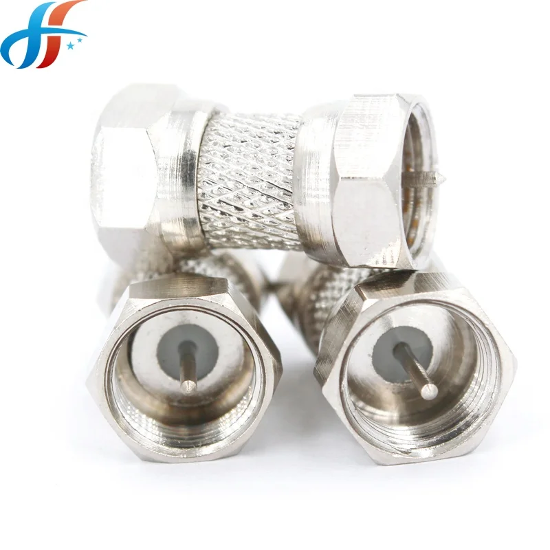 big nut F male to male double head RF coaxial F connector adapter