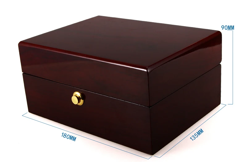 Custom Sale Most Popular Products Luxury Wooden Watch Case Single Slot Black Watch Box With Round Lock