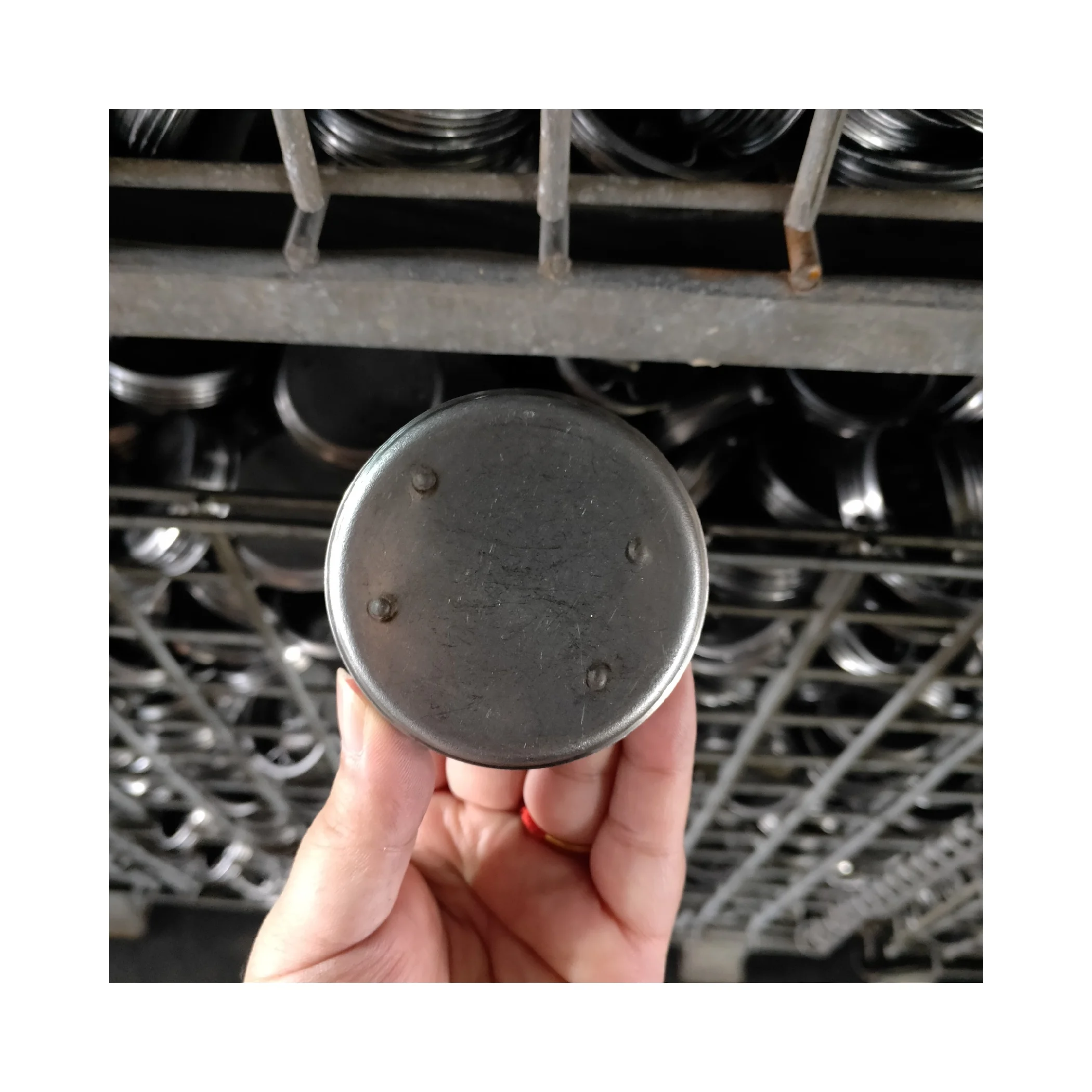 Coated metal drum flange oil drum cover closure cover lid for 210L barrel