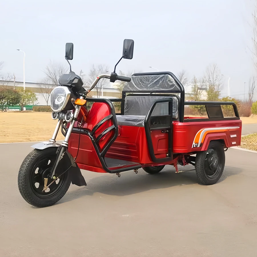 Max Loading Capacity 2000kg Heavy Duty Electric Motorcycle Truck 3-Wheel Tricycle