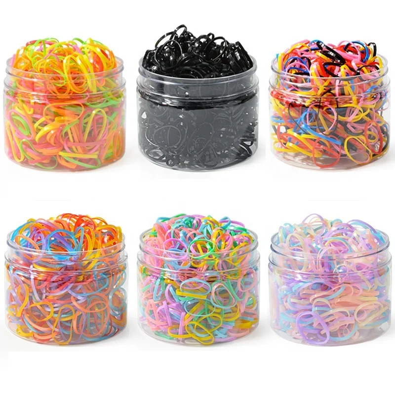 Loom Rubber Elastic Bands for DIY Bracelets or Girls Hair Ties