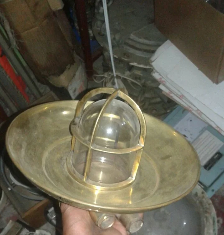 Antique Brass Items Marine Nautical ceiling decoration compass Light Bell Sextant From Ship