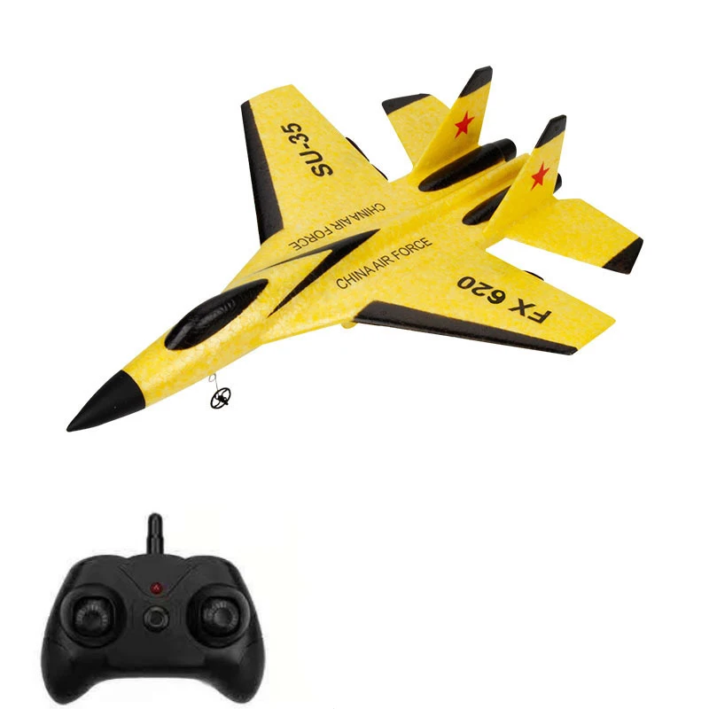 2023 New Remote Control Plane Rc Plane SU 57 Radio Controlled Airplane with Light Fixed Wing Hand Throwing Foam Electric