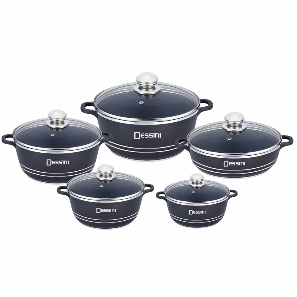 Factory stock luxury cookware sets non stick white cookware set