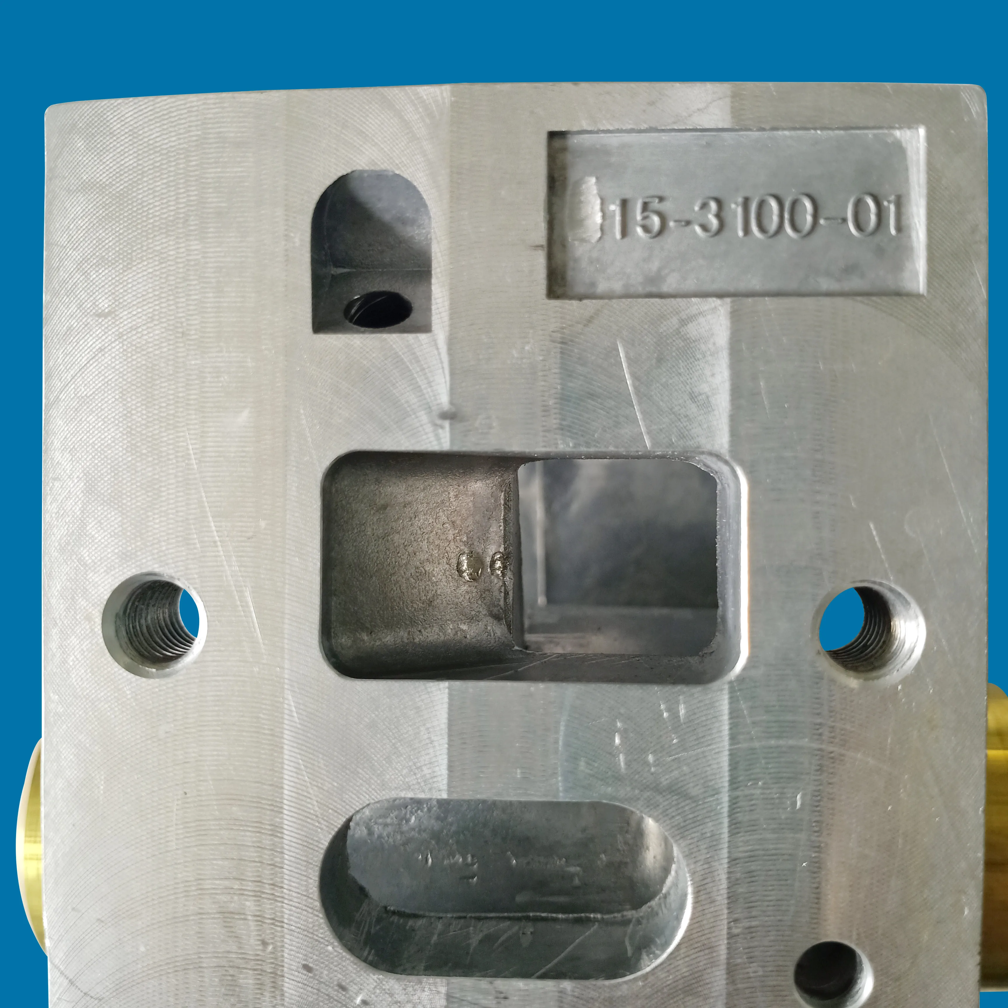 Aluminum Center Block 15-3100-01-225 for Wilden Air operated Double Pneumatic Diaphragm Pump Parts