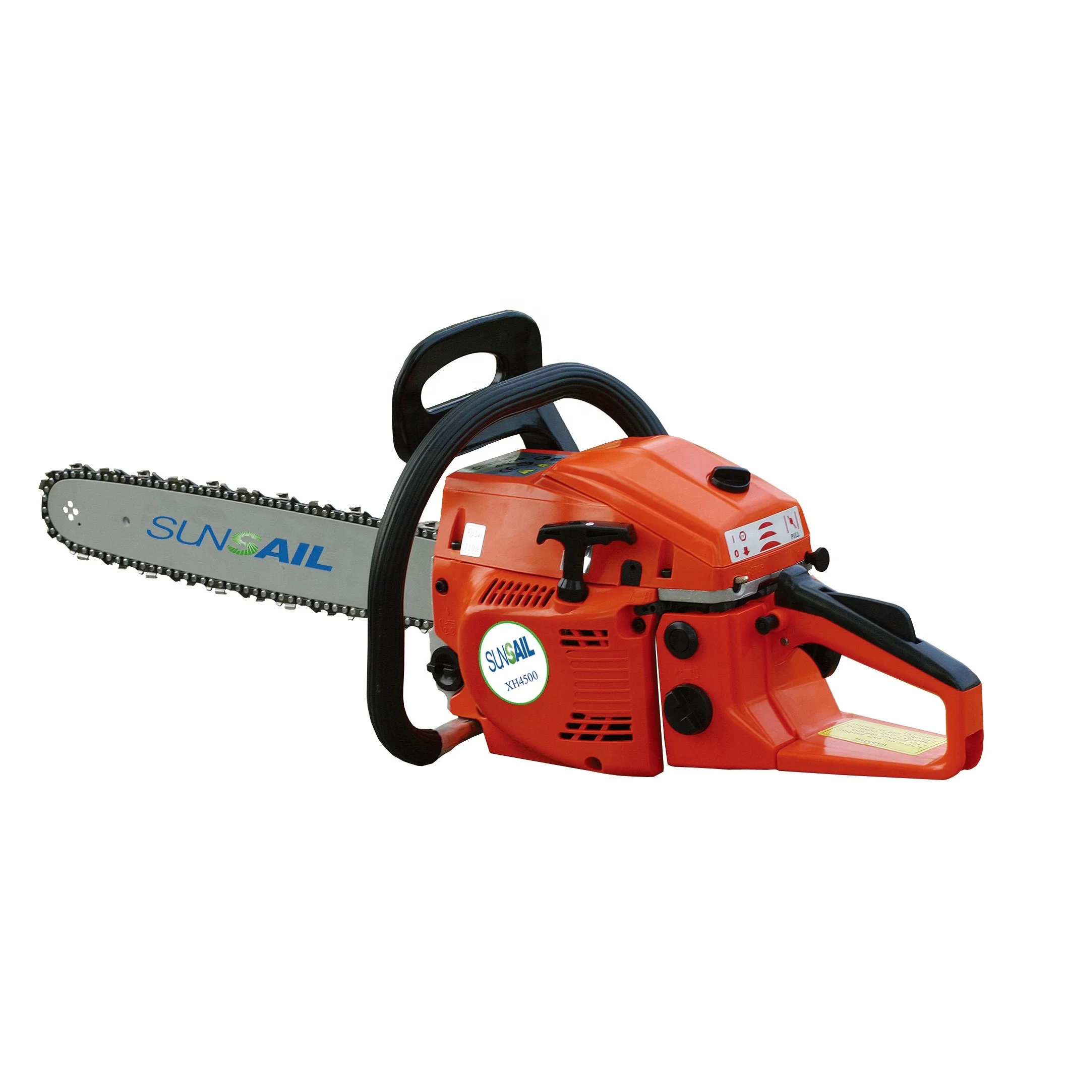 still gazoline chain saw machine, high working speed plastic handle mini chain saw