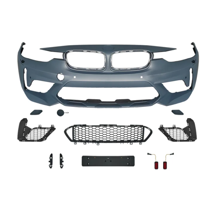 M2 Competition Style Front Bumper For BMW 3 Series F30 To BMW M2C Front Bumper Body Kit
