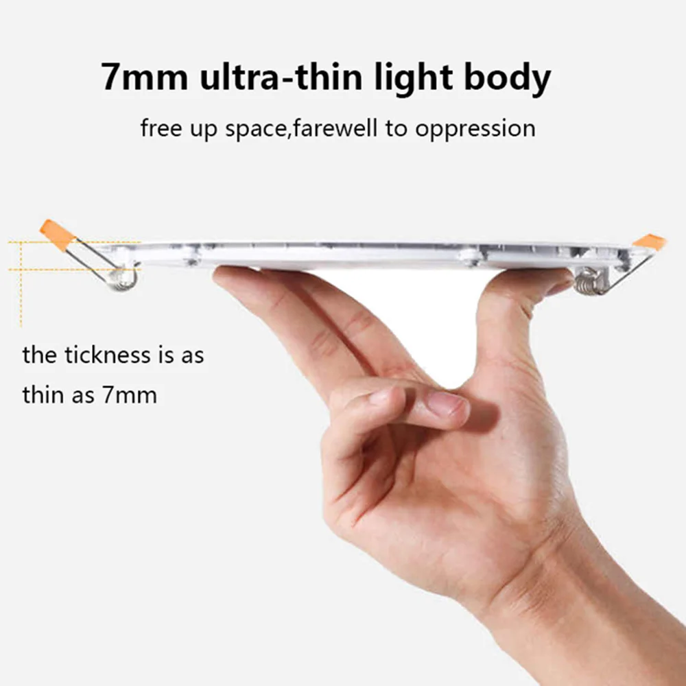 Wholesale Factory Price Indoor Lighting Round Led Panel Light Recessed Mounted Ultra Slim for Home Aluminum Modern 80 7 Mm YC