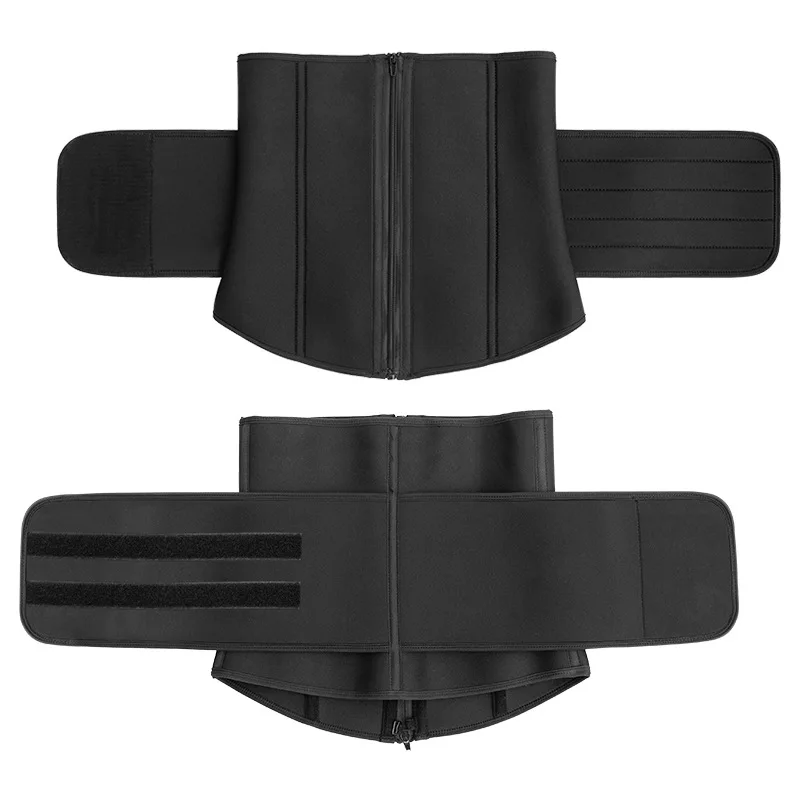 Custom Logo Soft Chloroprene Rubber Waist Trainer Body Shaper; Waist Shaping Slimming Belt Nylon Body Sculpting Waist Trimmer