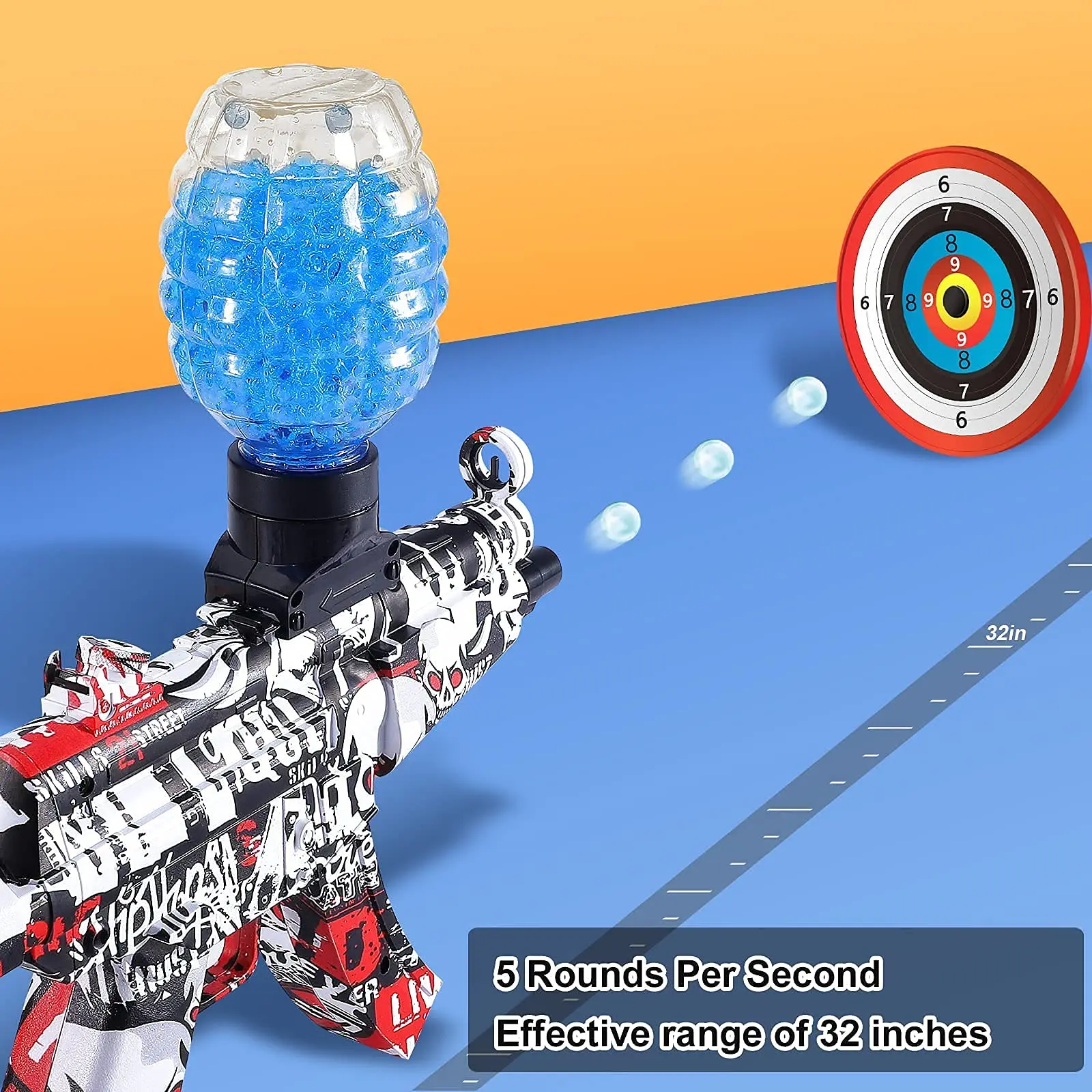electric  gel ball launcher water ball blasting mini Handheld Shooting Battle Toy Adult Children Toy Gun Gel Gun