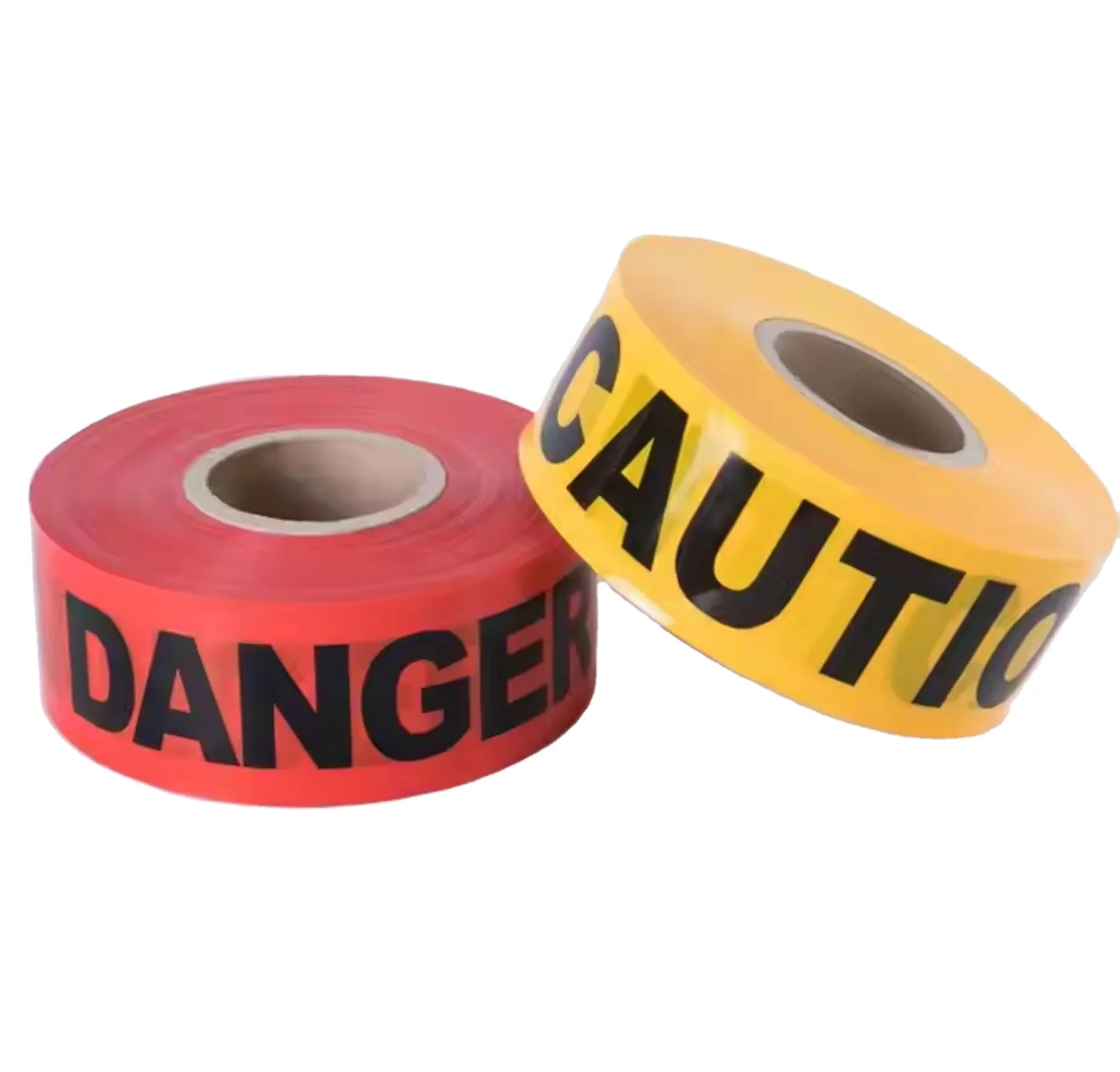 Red And White Printed Plastic Non-Adhesive Marking Warning PE Barrier Tape