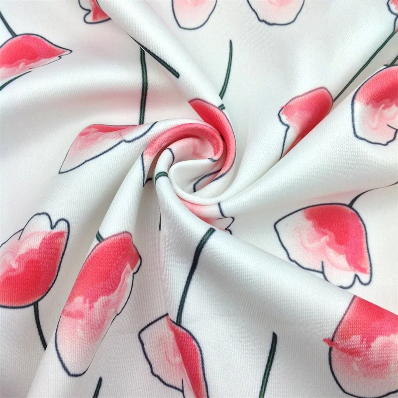 NO MOQ Cheap Price digital printing custom printed neoprene fabric neoprene Super Techno Scuba fabric for Bows Craft