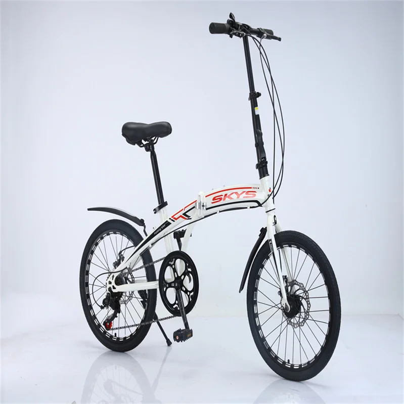 Carbon disc brake variable speed folding bicycle adult riding aluminum alloy/high carbon steel customized frame models