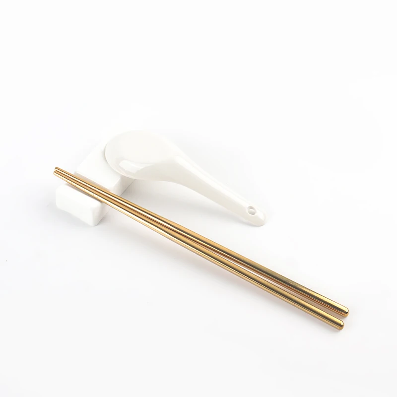 MARCH EXPO Recommend Customized Logo 304 Stainless Steel Metal Chopstick With PVD Plated Colorful Korean Japanese Chopsticks