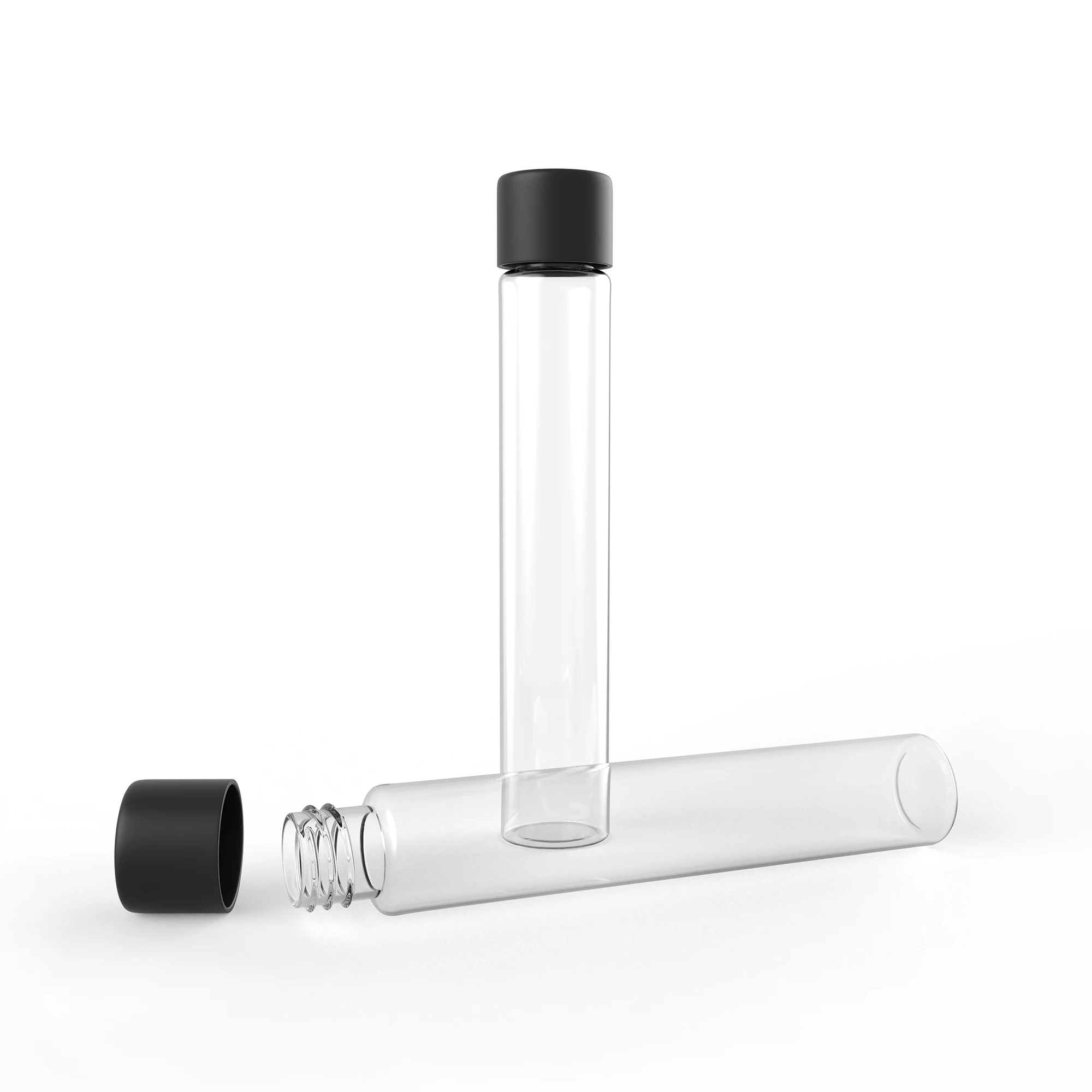 Wholesale 120mm Glass Tube with Cork Top for Roll Storage