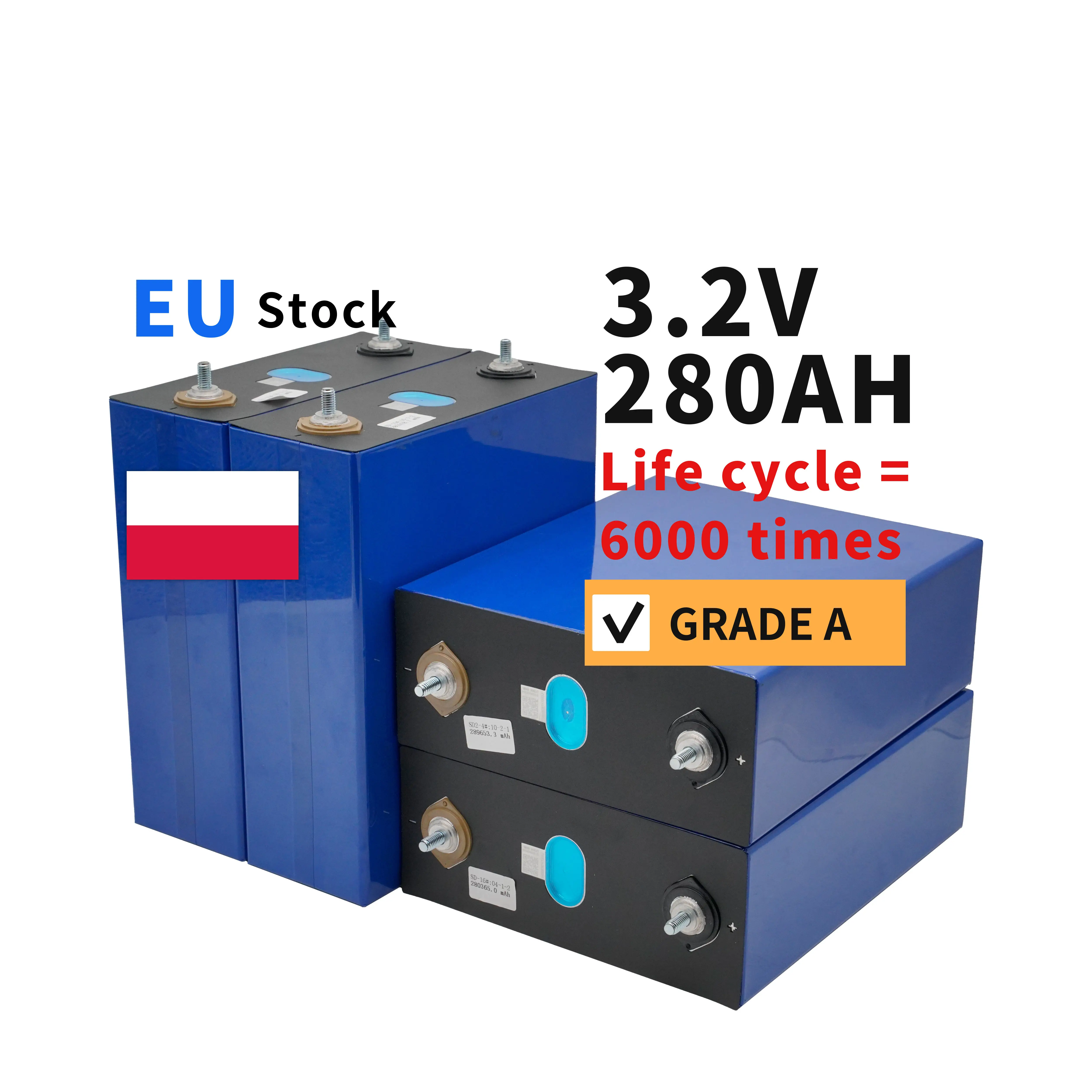 Литий-ионные батареи 3 2 В 280Ah Lifepo4