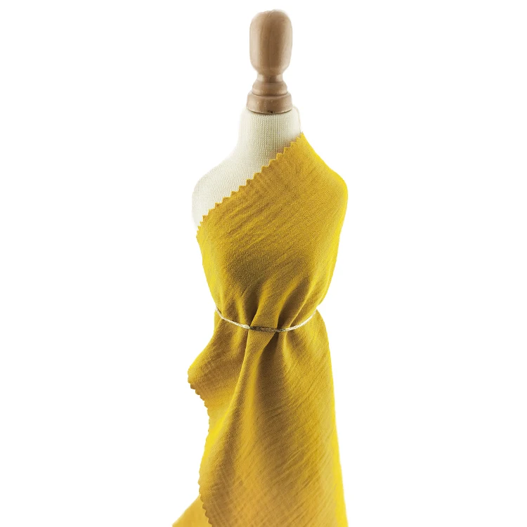 Muslim Clothing Fabric Woven Dobby Airflow Cey Plain Dyed 100% Polyester Twill Effect Fabric