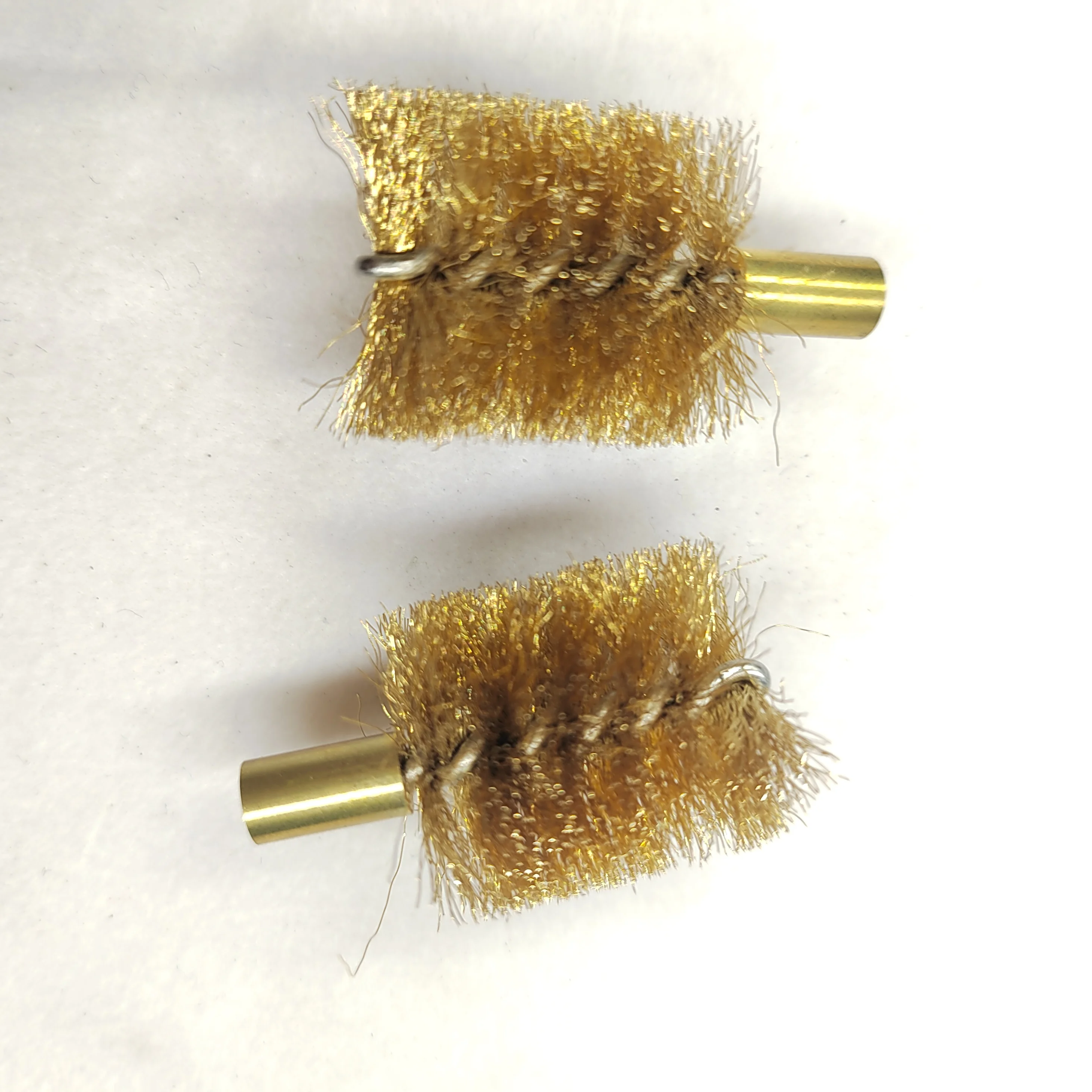Conveyor Cleaning Roller Deflector Polishing Descaling Round Twisted Copper Brass Wire Brush