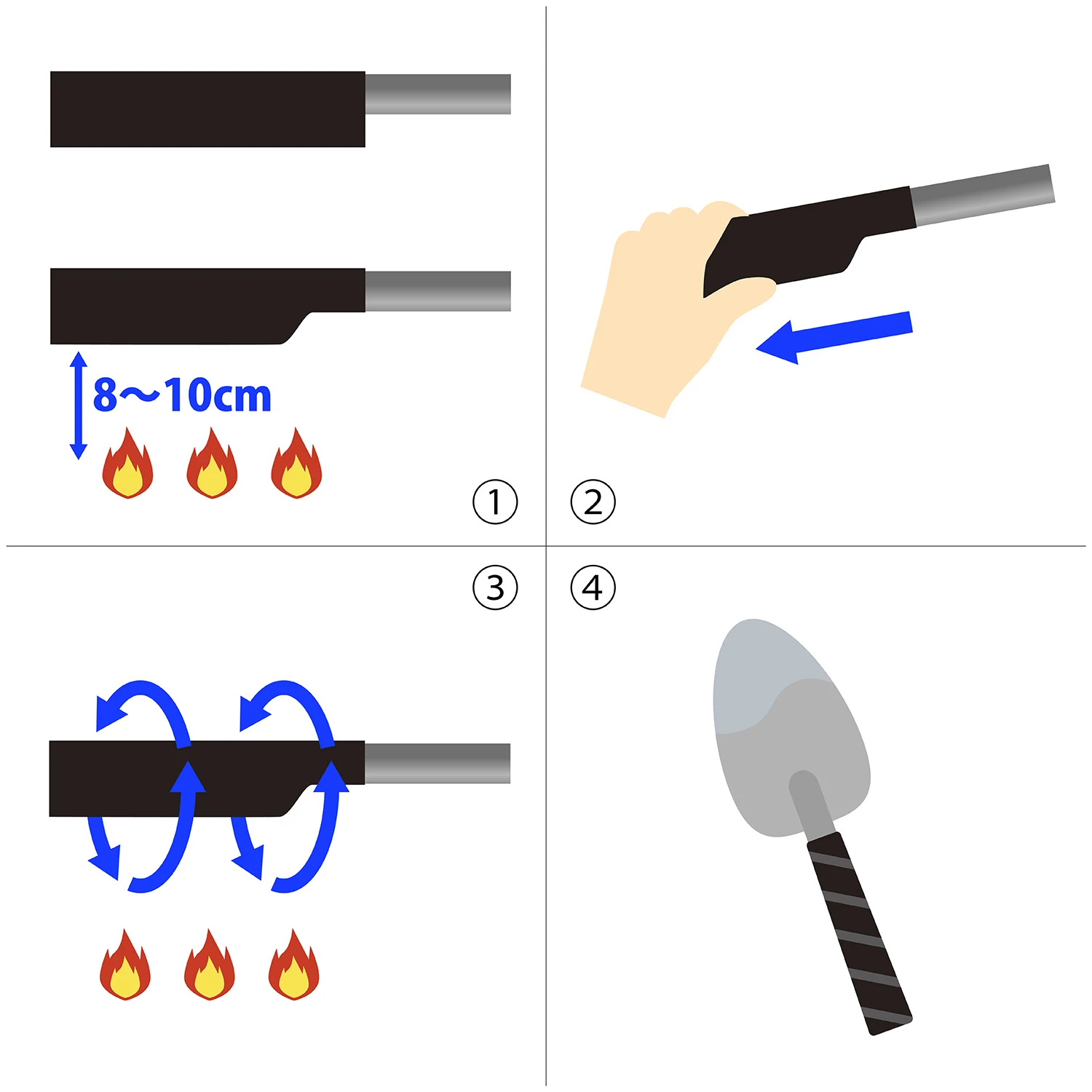 Japan weather heat salt resistance pad pen rubber grip handleip