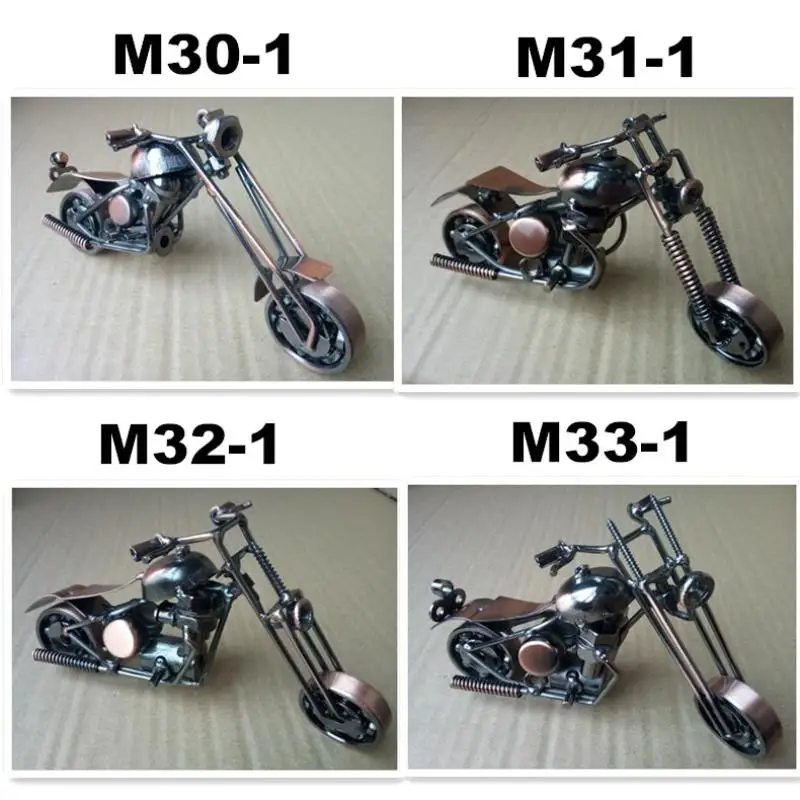 Mettle New Arrival Fashion Home Decoration Metal Crafts Ornaments Iron Handmade Motorcycle Model For Promotion Gift