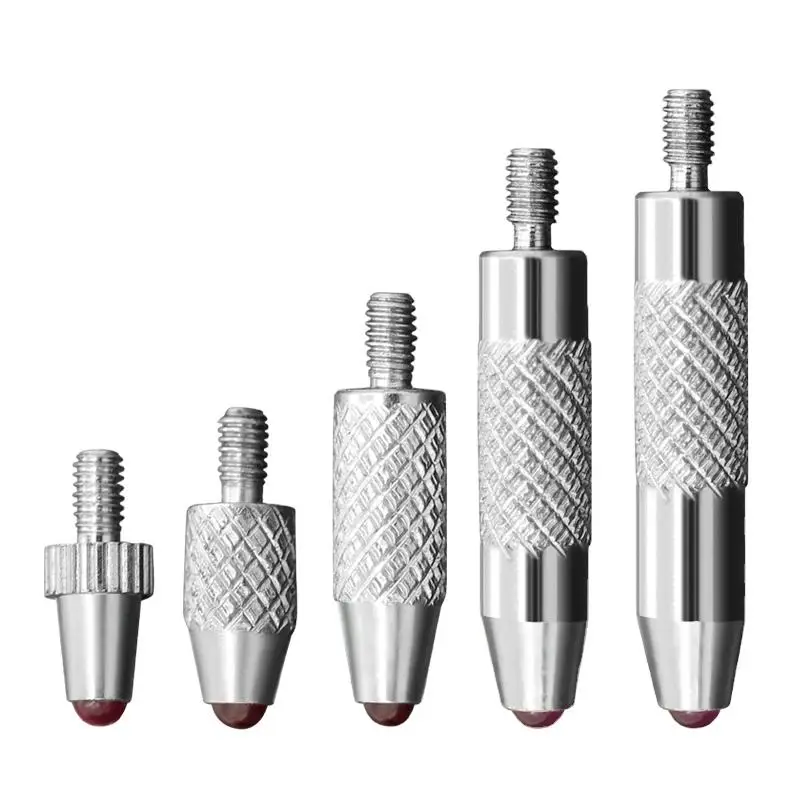 Height Gauge Extension White Steel Tungsten Steel M2.5 Dial Indicator Ruby Lengthened Probe