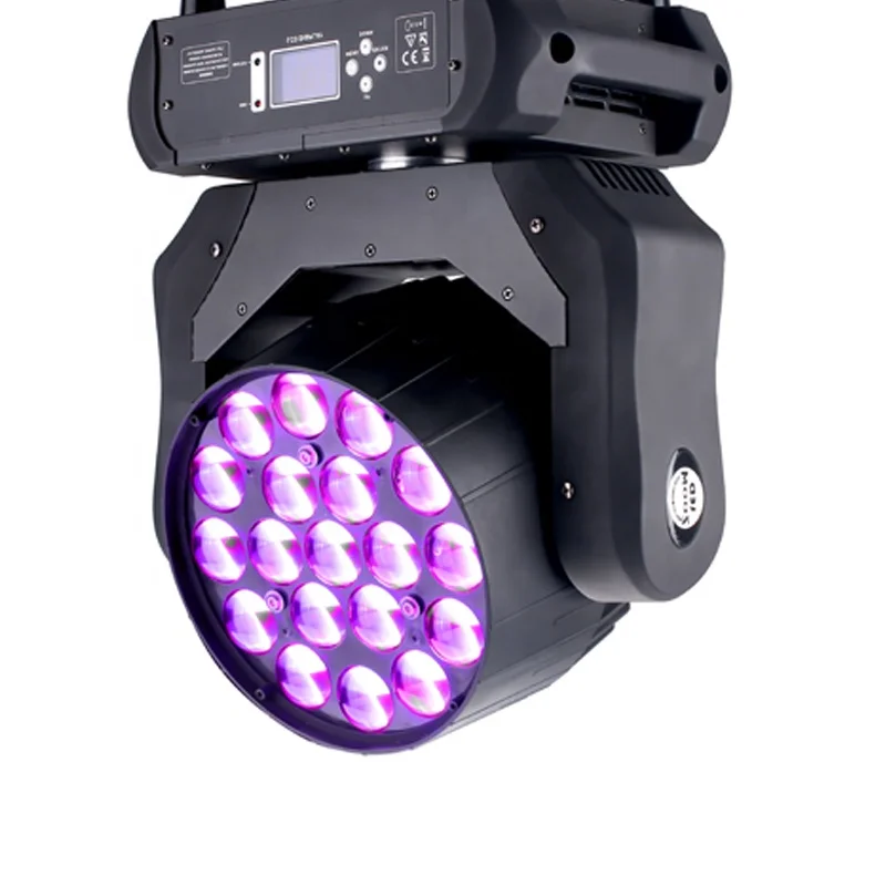DMX RDM RGBW Zoom 19X12W Bee Eye Led Wash Moving Head Lights for Concert Stage Lighting