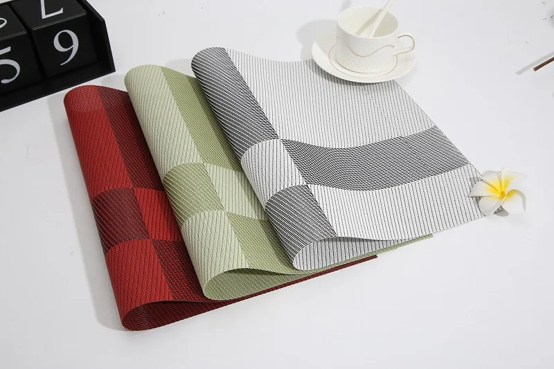 Оптовая продажа, экологически чистые кухонные салфетки из ПВХ и кожи, современные салфетки