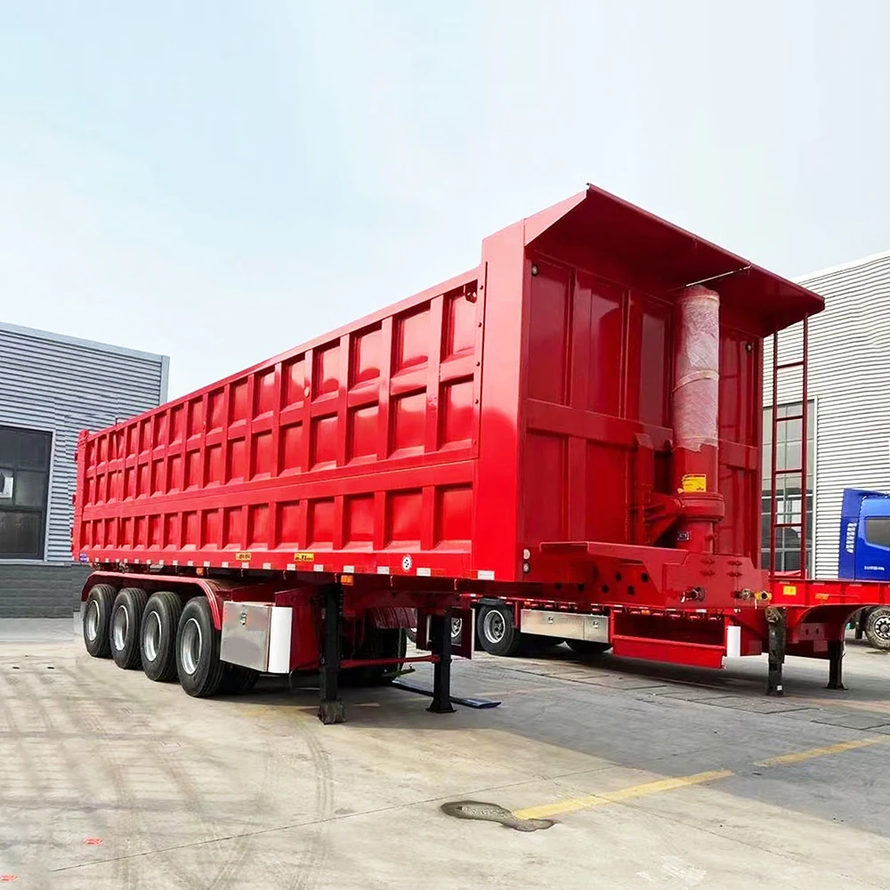 Good Quality Heavy Duty 40t 60t 2 3 Axles 40 Cbm Rear Dump Semi Trailer