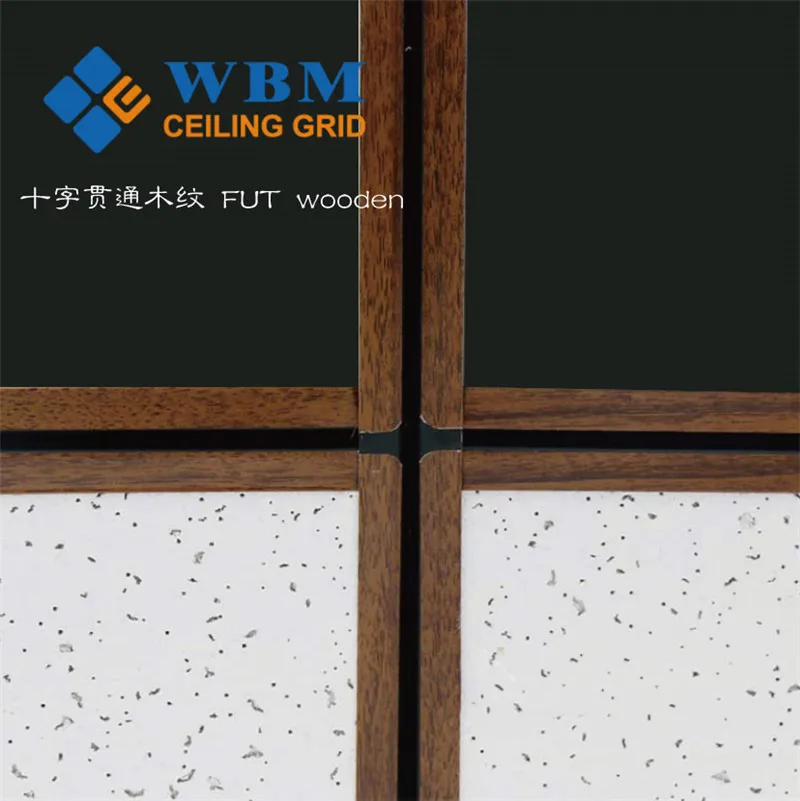 high quality customizable fireproof FUT T bar suspended galvanized ceiling t grid components ceiling frames paint keel