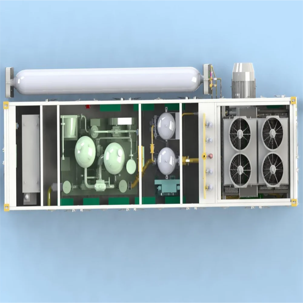 30-200bar air cooling Enric Integrated natural gas filling station