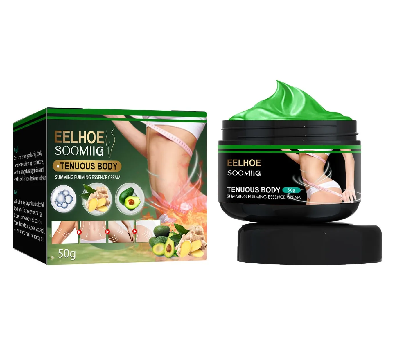 7Days Ginger Shea Butter Arm I Want Slimming Stomach Cream For Women Organic Fat Burner Weight Loss Flat Belly Slimming Cream