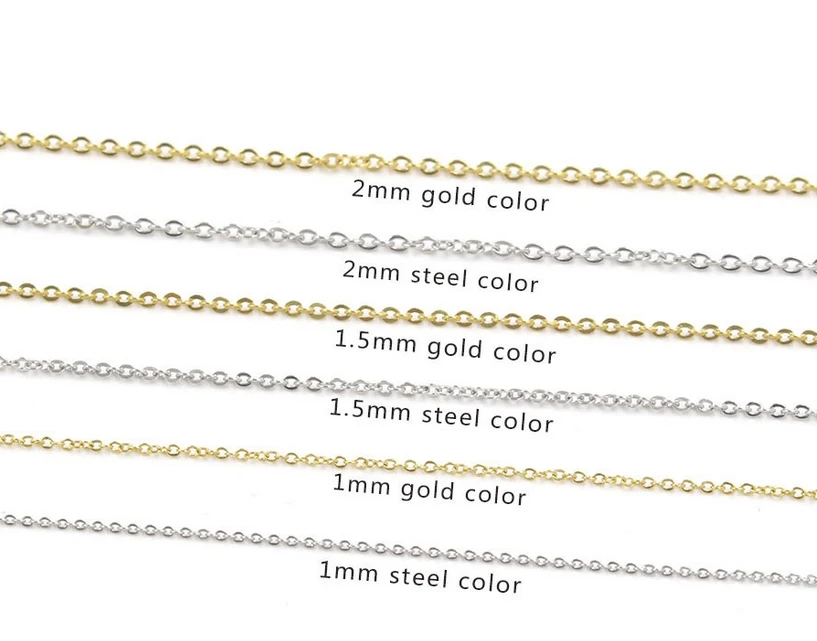 45 cm Necklaces Jewelry Crafts Accessories Diy Jewelry Making Accessories Stainless Steel Twist Cable Chain