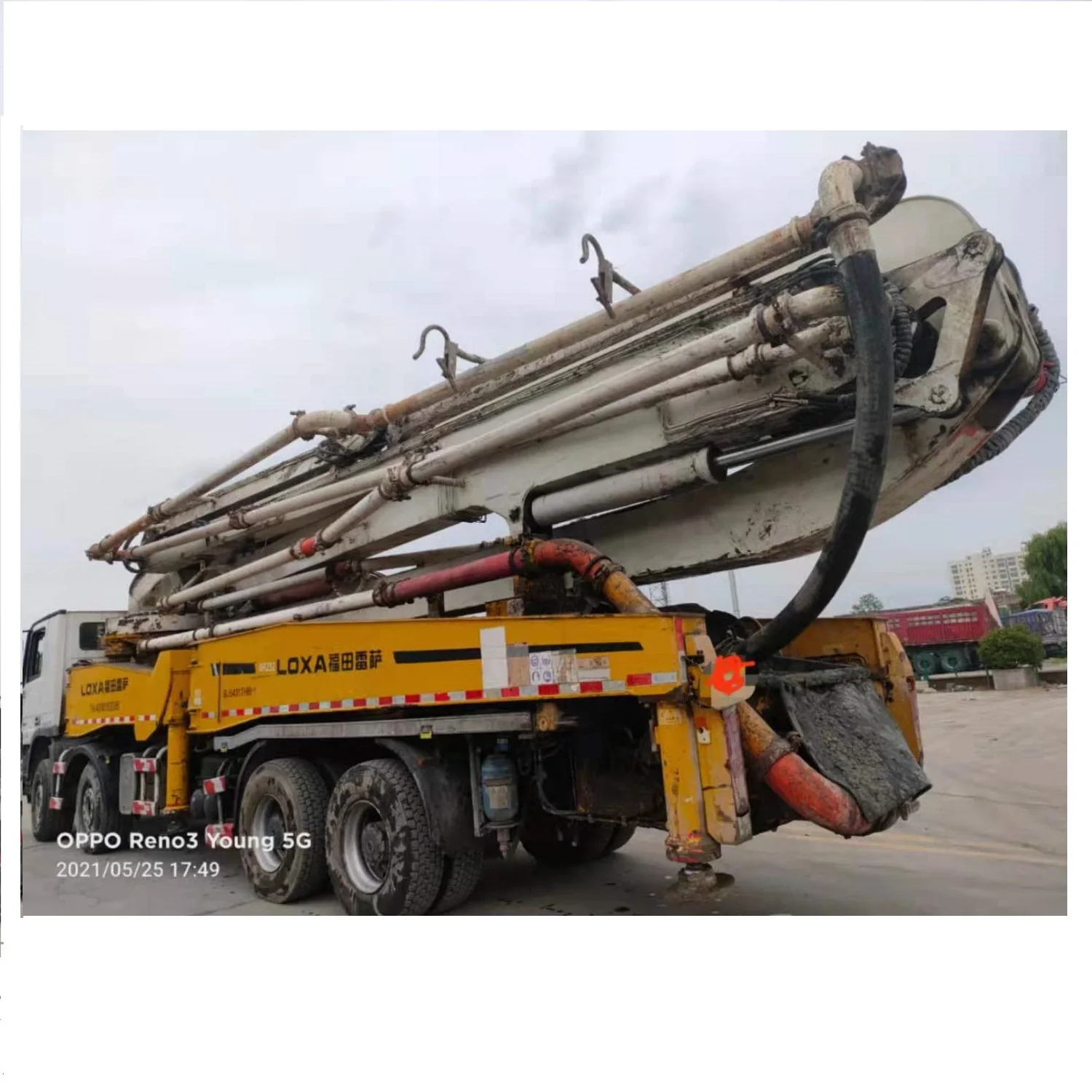 Cement Transport Equipment Mercedes Actros Diesel Pump Used Concrete Boom Pump Truck Second hand Truck-mounted Concrete Pumps
