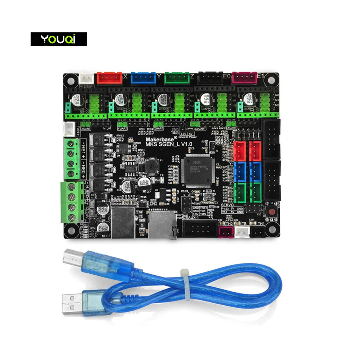 YouQi 3d Printer Accessories MKS SGEN L V1.0 32 Bit Integrated Mainboard Control Board For 3D Printer