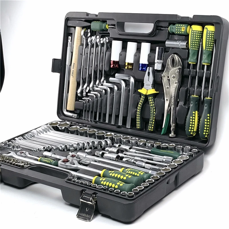 Hot Selling Cheap Custom Combination Kit Mechanical Heavy Duty Socket Wrench Tools Box Set