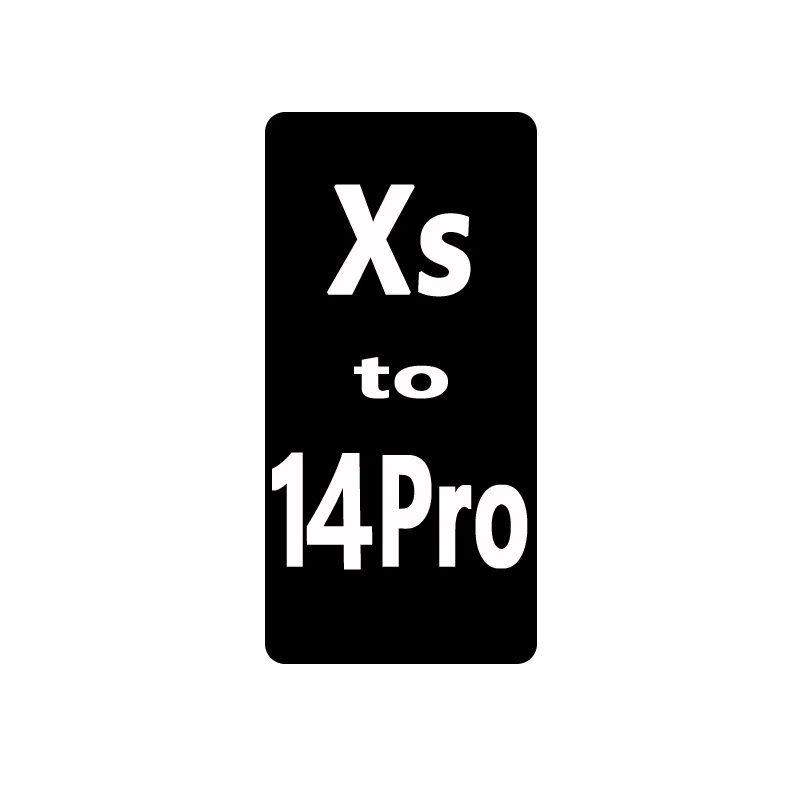 for iPhone X Back Housing convert to 13pro 14pro Housing with logo Mobile Phone Housings X to 13pro