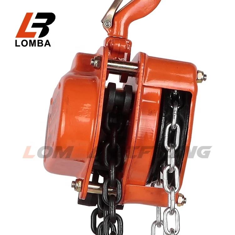 Factory Price Lifting Hand Hoist 1 Ton 2 Ton 3 Ton 5 Ton Manual Chain Pulley Block