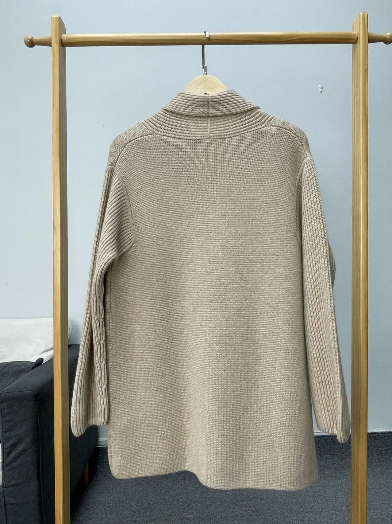 Inner mongolia wool cropped 100% trendy cashmere  coat alpaca winter trench designer for women