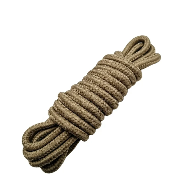 Оптовая продажа цветные круглые классические шнурки для обуви из полиэстера