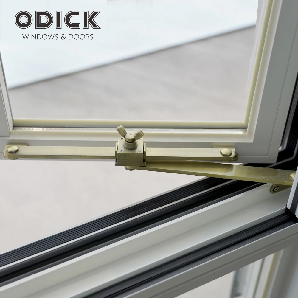 ODICK aluminum alloy doors and windows casement Windows in pakistan security grills with 2024 new arch and grill fence design