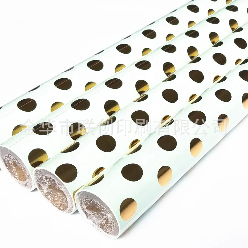 
China supplier 80g art glossy gift wrap glitter custom printed wrapping recycled brown kraft paper roll 