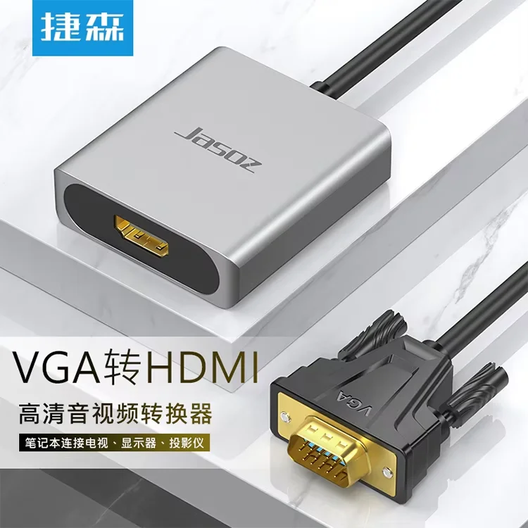 1080P VGA в HDMI конвертер с микро-USB источник питания аудио 3 5 мм видео папа-HDMI Женский адаптер