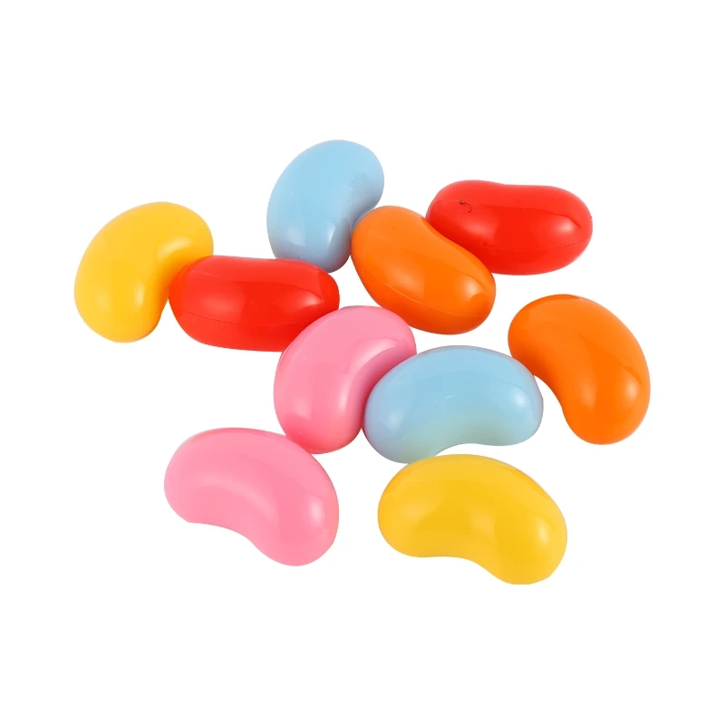 Wholesale holiday plastic eggs Open Cashew eggs Easter party kids surprise pea pod eggs